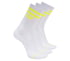 3 Pack Men's Performance Pickleball Crew Socks, WHITE / LIME, full