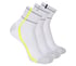 3 Pack Men's Performance Quarter Crew Stripe Socks, WHITE, full