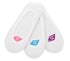3 Pack Sport Mesh No Show Liner Socks, WHITE, full