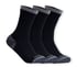 3 Pack Half Terry Work Crew Socks, BLACK / GRAY, full