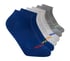 6 Pack Low Cut Non Terry Socks, BLUE  /  GRAY, full