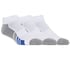 3 Pack Half Terry Athletic Socks, WHITE, full