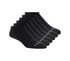 Cotton No-Show Socks - 6 Pack, BLACK, full