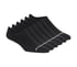 Sneaker Liner Socks - 6 Pack, BLACK, full