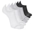 6 Pack Men's Sneaker Liner Socks, BLANC / NOIR, full