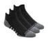 Lowcut Heel Tab Work Socks - 3 Pack, BLACK, full