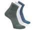 3 Pack Men's Performance Running Quarter Socks, VERT / MULTI, full