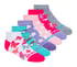 6 Pack Low Cut Multicolor Print Socks, MULTI, full