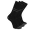 3 Pack Men's Reflective Performance Crew Socks, BLACK, full