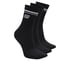 3 Pack Women's Low Crew Varsity Socks, BLACK, full