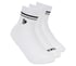 3 Pack Girls' Low Crew Ribbed Socks, WHITE, full