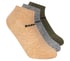 3 Pack Boys' Low Cut Cotton Socks, MUSTARD, full