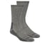2 Pack Men's Crew Wool Socks, BLACK, full