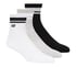 3 Pack Boys' Crew Socks, WHITE / BLACK, full
