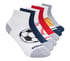 6 Pack Sports Quarter Crew Socks, WHITE / MULTI, full