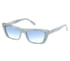 Elevated Cateye Marble Gradient Sunglasses, BLUE, full