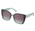 Square Milky Sunglasses, TEAL, full