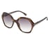 Geometric Tortoise Sunglasses, BROWN, full