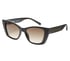 Cateye Shiny Bold Sunglasses, BROWN, full