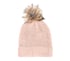 Marled Purl Beanie Hat, PINK, full