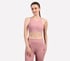 VERTICAL PATTERN SPORTS BRA, WHITE/PINK/MINT