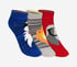 3 Pack of BOYS NON TERRY FEATHER LOW CUT, MMULTI