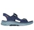 Skechers Slip-ins: GO WALK 7 Sandal - Ken, GRANATOWY  /  POMARANCZOWY, full