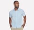 The GO WALK Air Short Sleeve Shirt, LIGHT BLUE / SILVER, full