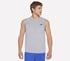 GO DRI Charge Muscle Tank, WHITE / TAUPE, full