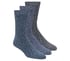 Super Soft Boot Crew Socks - 3 Pack, BLUE  /  GRAY, full