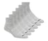 6 Pack Core Quarter Large Socks, GRY, full