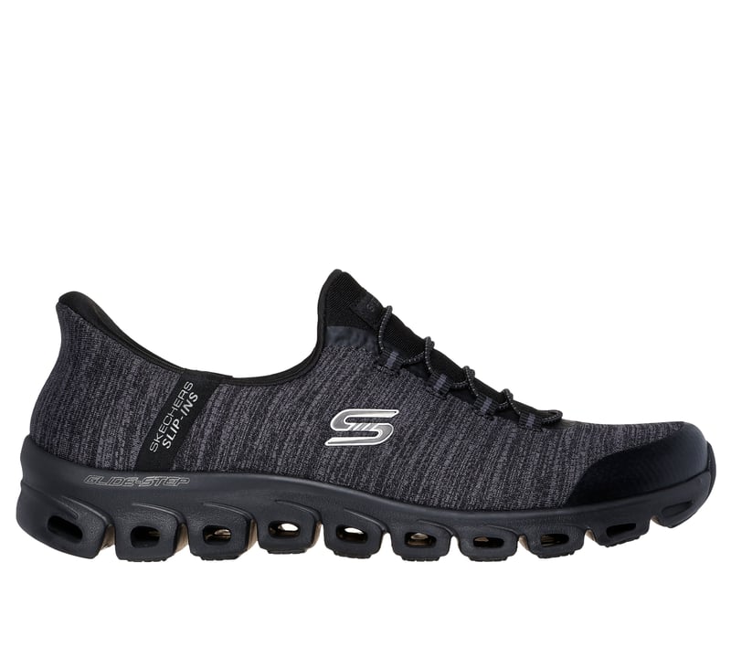 スケッチャーズ スリップインズ：グライドステップ - ピーク, ブラック/グレー, fullimage number 0