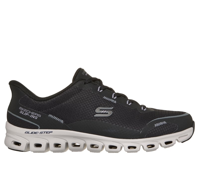 Skechers Slip-ins Waterproof: Glide-Step - Drizzle, BLACK / CHARCOAL, fullimage number 0
