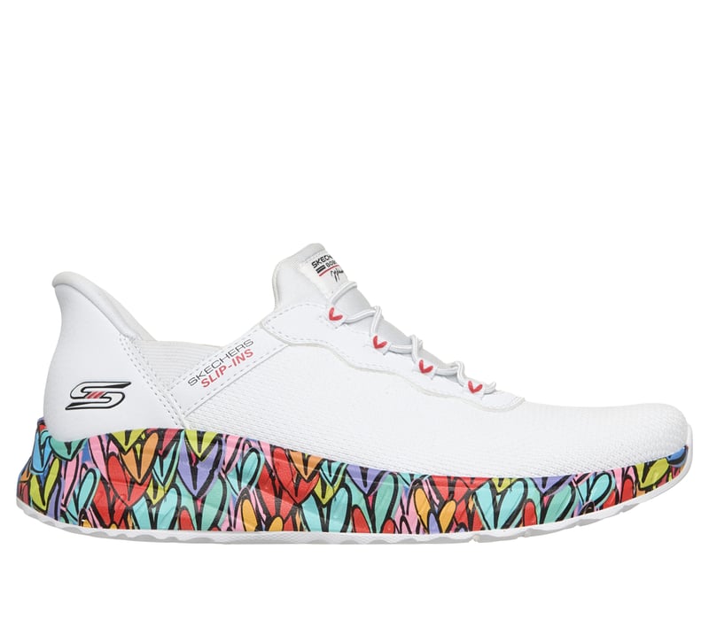 Skechers Slip-ins JGoldcrown: BOBS Sport Squad Chaos - Colorstride Motion, WHITE, fullimage number 0