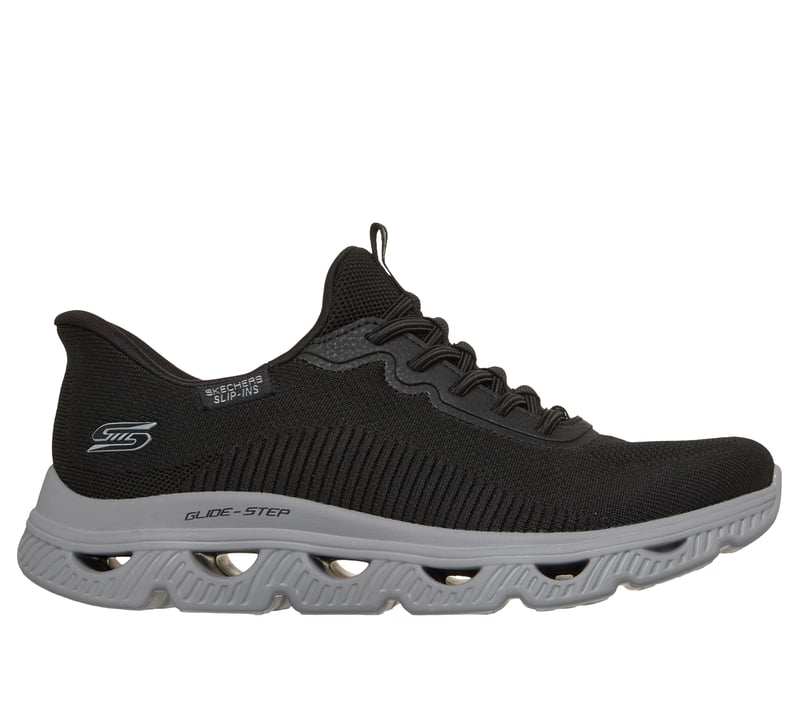 Skechers Slip-ins: BOBS Sport Arc Waves, BLACK / GRAY, fullimage number 0