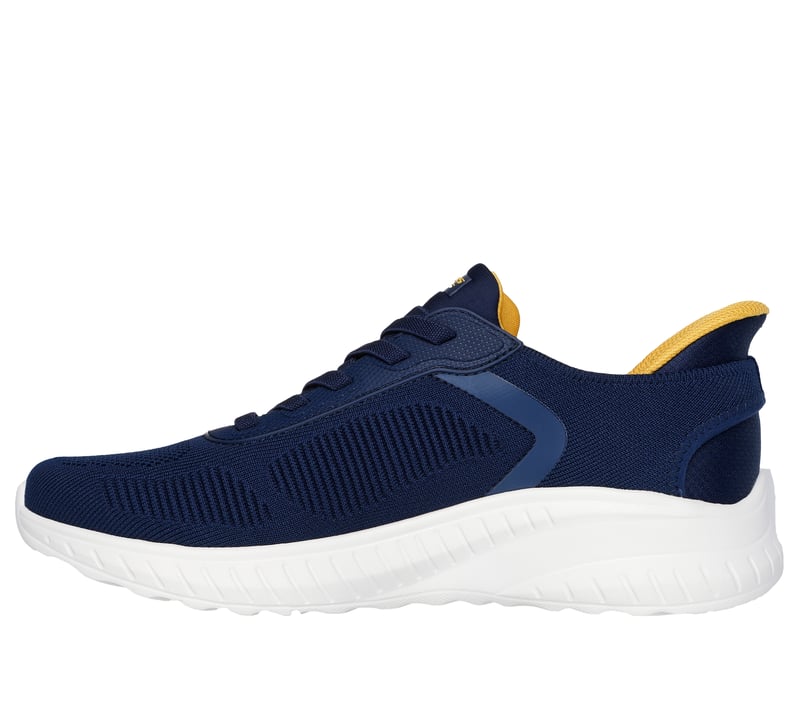Skechers Men\'s Squad Chaos Slip-ins Memory Foam Sneakers Navy Blue Shoe Size 7.5 Amazon.com | Hands Free Slip-ins Skechers Bobs Squad Chaos  main image 4