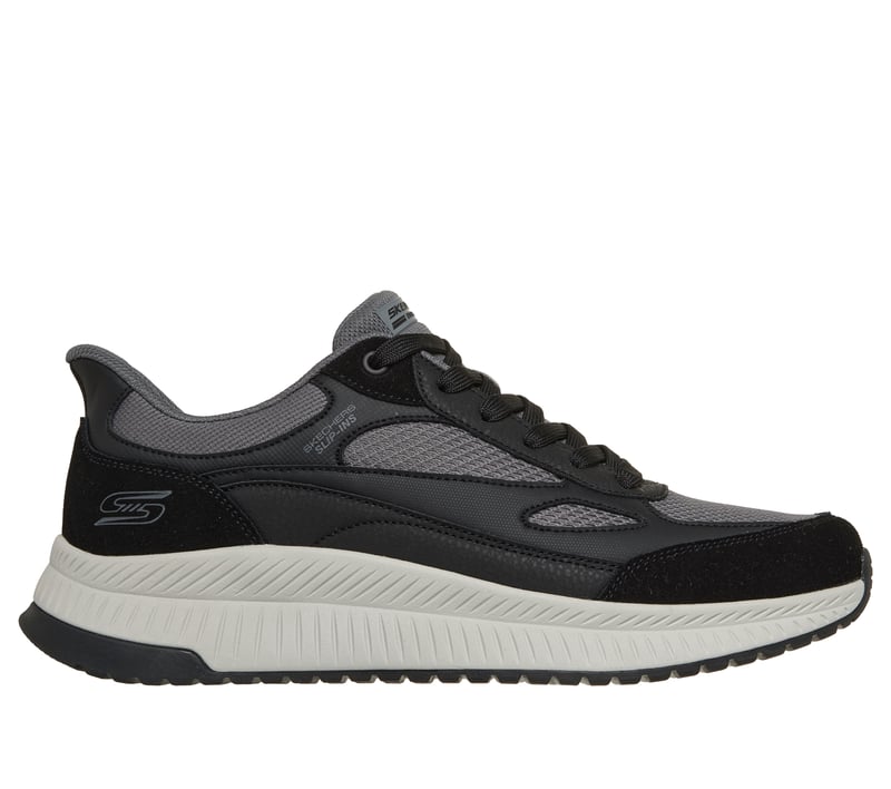 Skechers Slip-ins: BOBS Sport Squad 4 - Core Look, BLACK / GRAY, fullimage number 0
