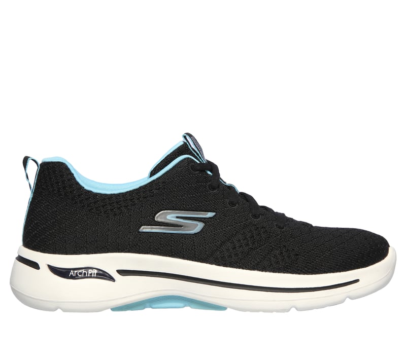 Skechers GO WALK Arch Fit - Unify, BLACK / AQUA, fullimage number 0