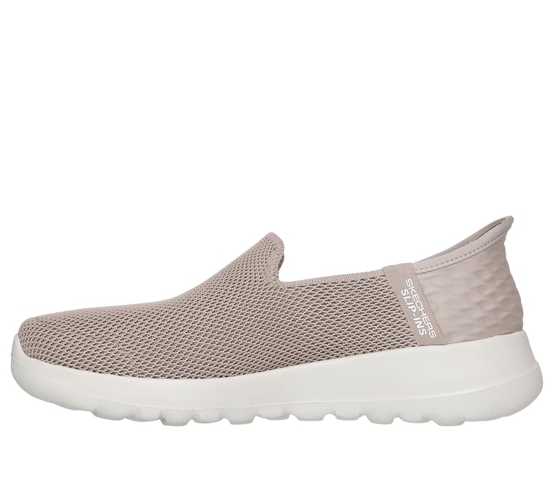 Skechers Go Walk Slip-On Casual Shoes Taupe White 216490 Size 12 EW Skechers Go Walk Joy Taupe Womens Casual Slip | Mercari main image 2