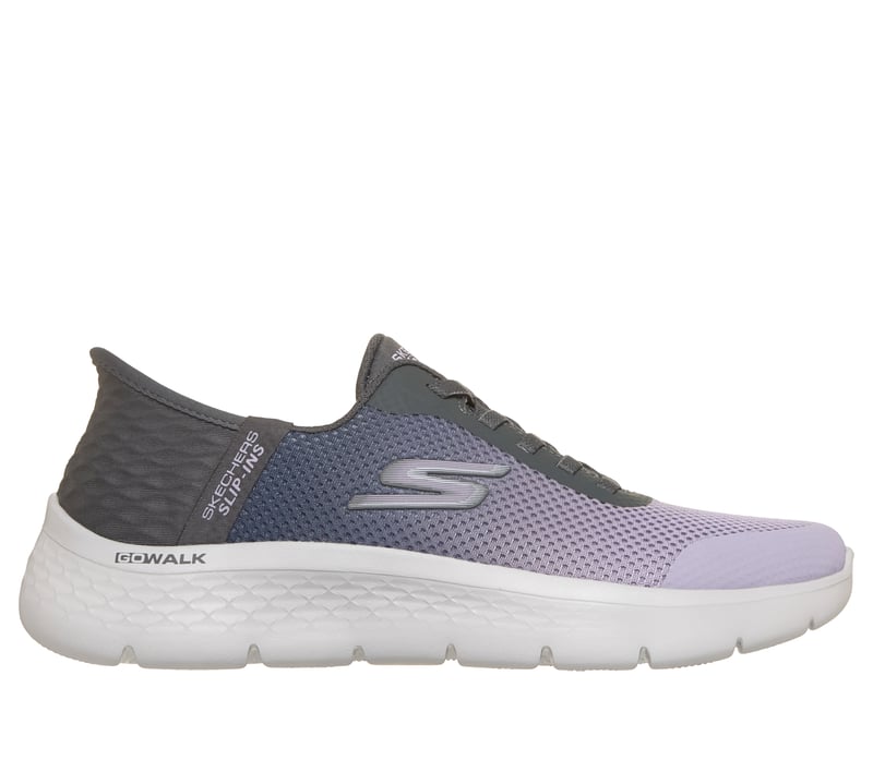 Skechers Slip-ins: GO WALK Flex - Grand Entry, CHARCOAL / LAVENDER, fullimage number 0