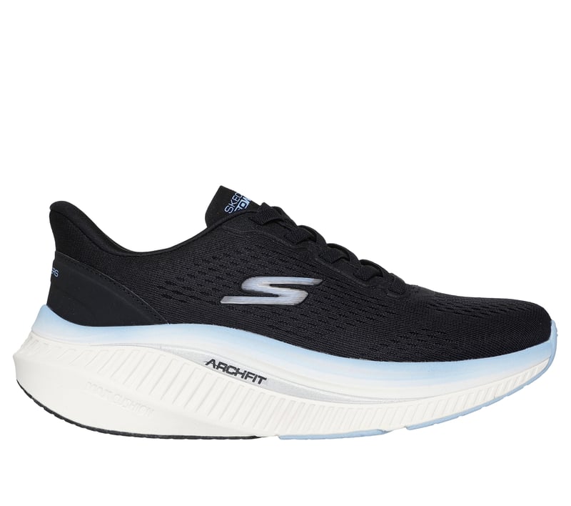 GO WALK Max Cushioning Arch Fit - Roslyn, BLACK / BLUE, fullimage number 0