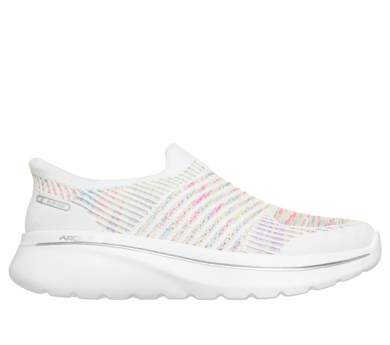 Skechers Slip-ins Relaxed Fit: GO WALK Arch Fit N-Joy - Valerie, WHITE / MULTI, fullimage number 0