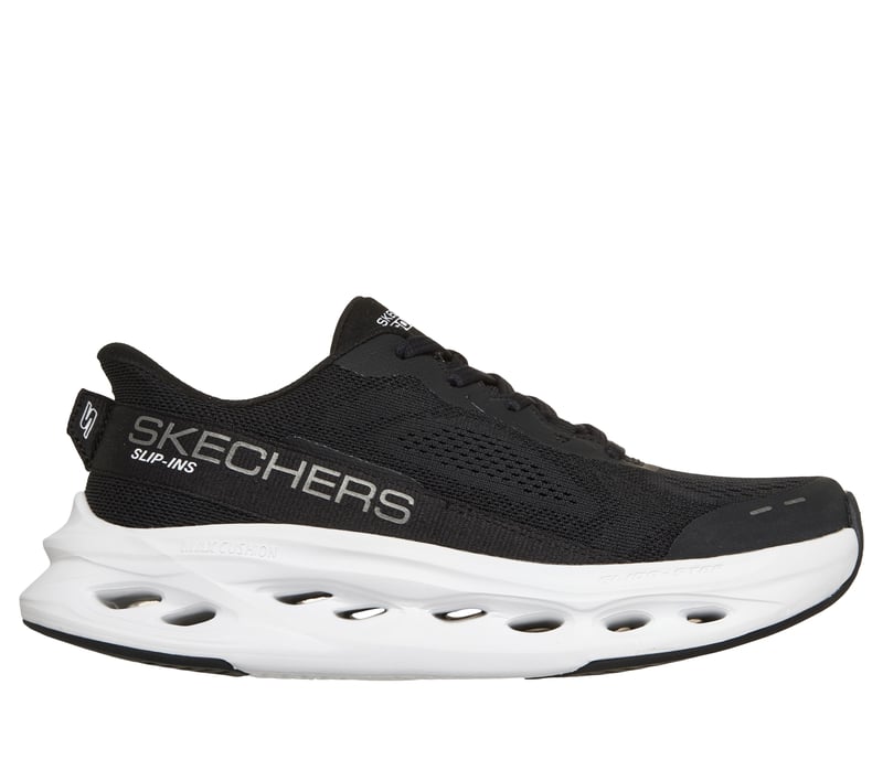 Skechers Slip-ins: Max Cushioning Glide-Step, BLACK / WHITE, fullimage number 0