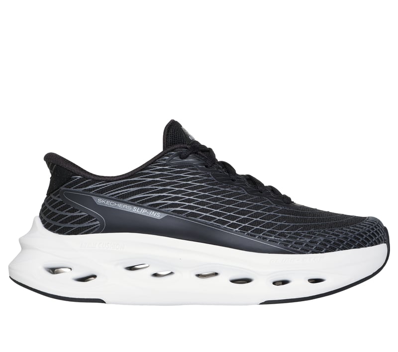 Skechers Slip-ins: Max Cushioning Glide-Step - Sapphire, BLACK / WHITE, fullimage number 0
