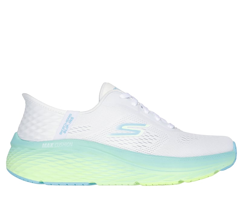 Skechers Slip-ins: Max Cushioning Elite 2.0, WHITE / BLUE / LIME, fullimage number 0