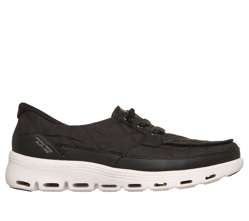 Skechers Slip-ins: Glide-Step Serene - Cozy Fit Newport, BLACK / WHITE, fullimage number 0