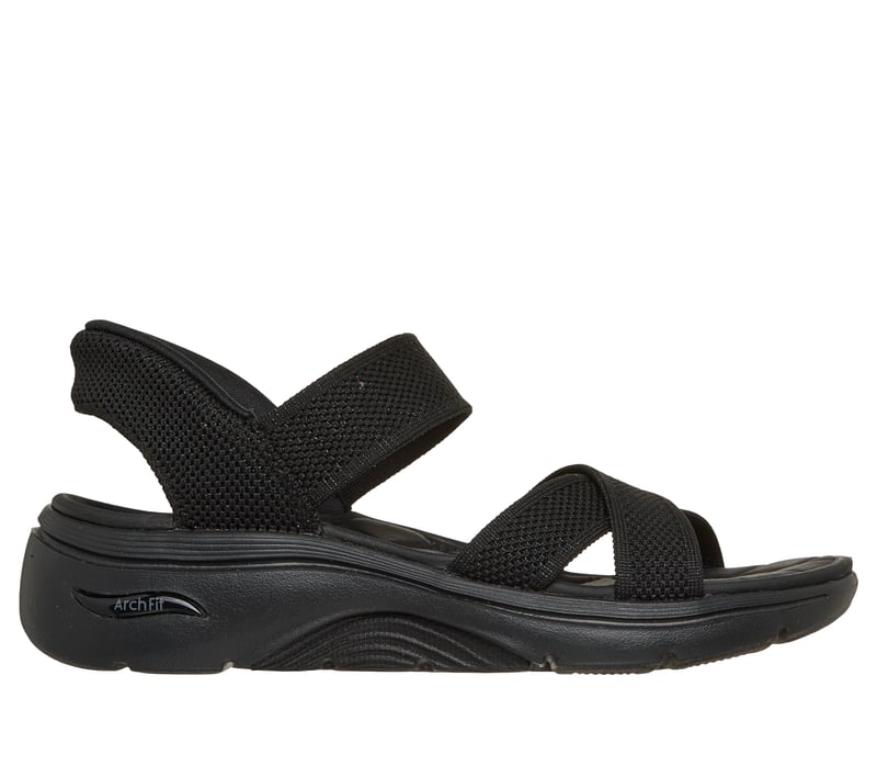 Skechers Slip-ins: GO WALK Arch Fit 2.0 Sandal - Francesca, BLACK, fullimage number 0