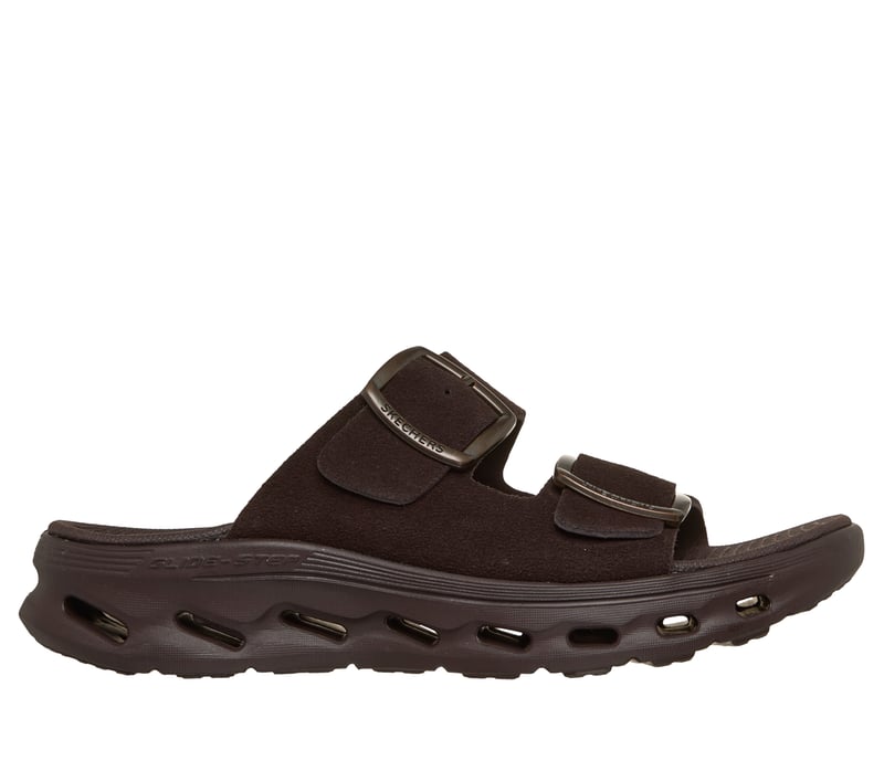 GO WALK Glide-Step 2.0 Sandal - Macy, DARK BROWN, fullimage number 0