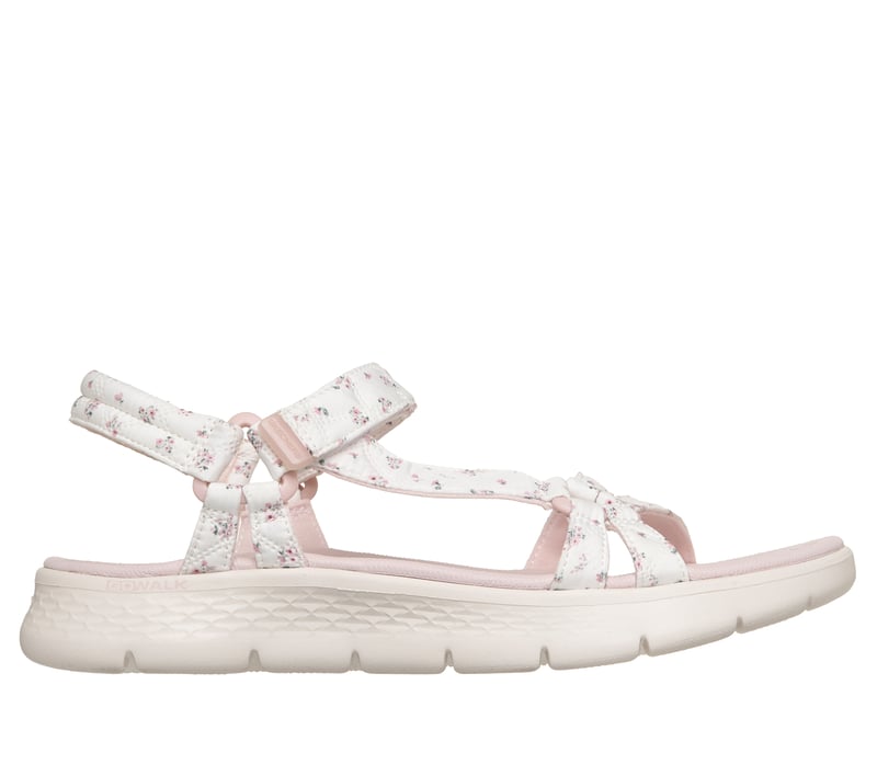 GO WALK Flex Sandal - Cozy Fit Rosalie, WHITE / PINK, fullimage number 0
