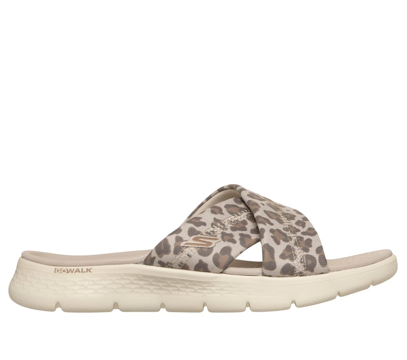 GO WALK Flex Sandal - Kat, BIANCO / LEOPARDO, fullimage number 0
